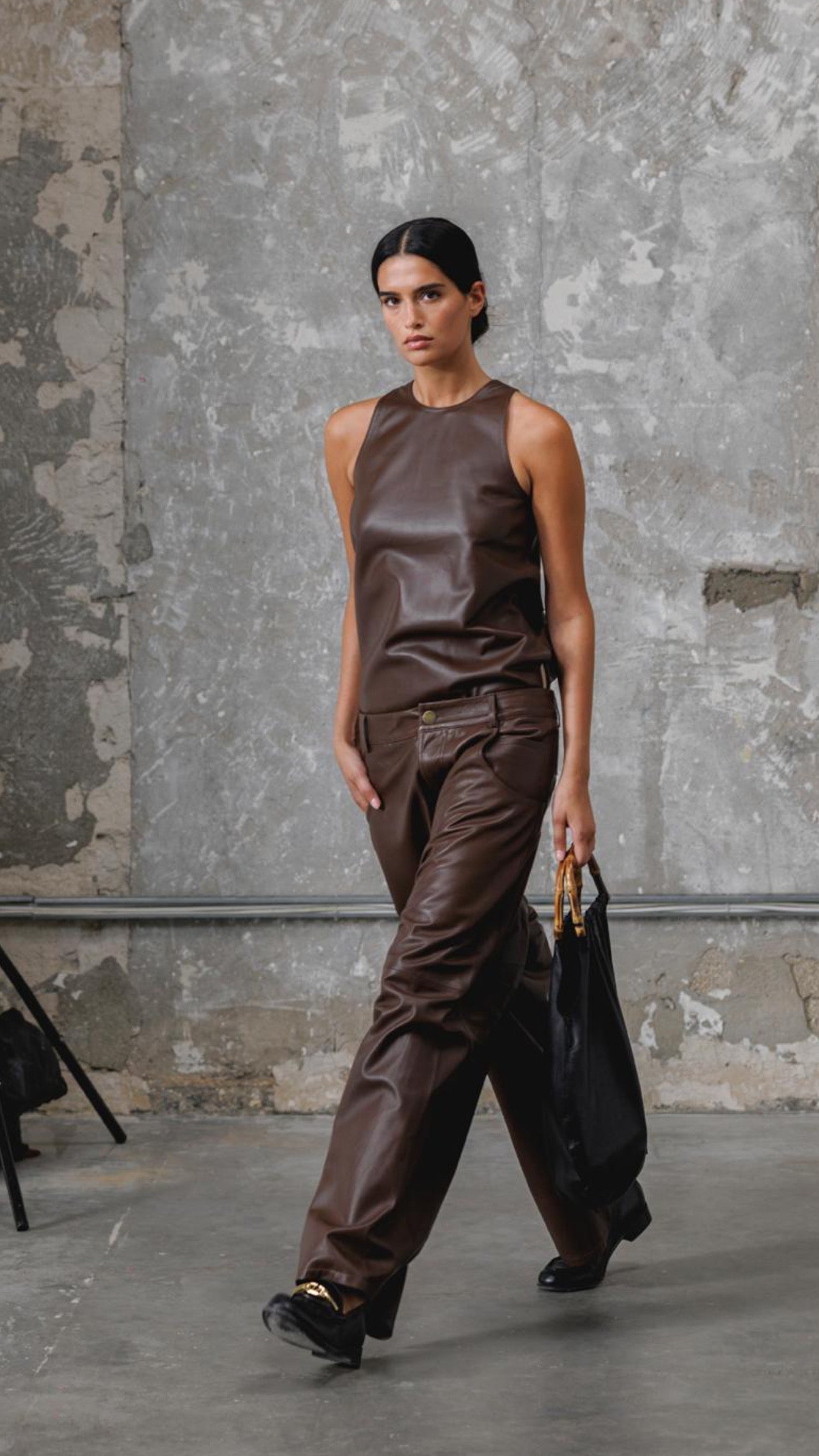 Joe leather top