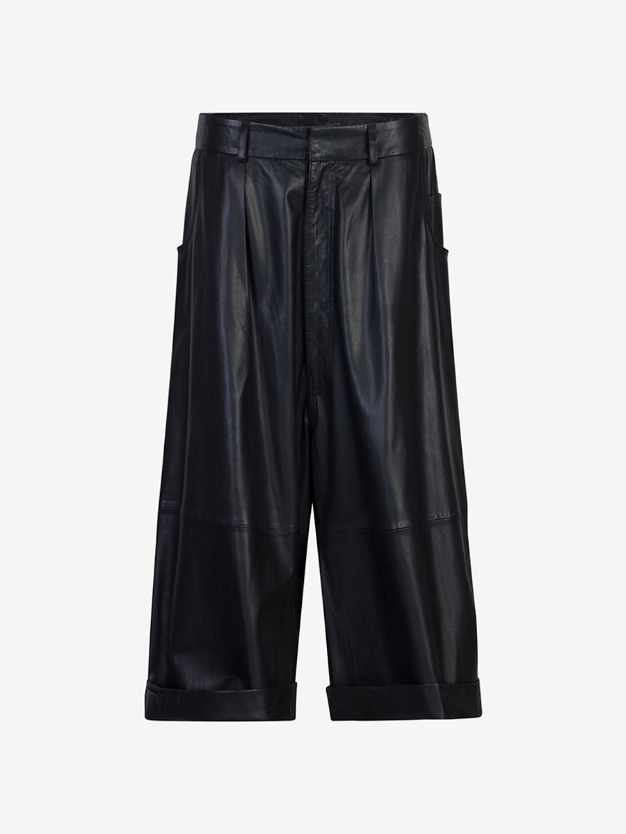Billie leather Bermuda