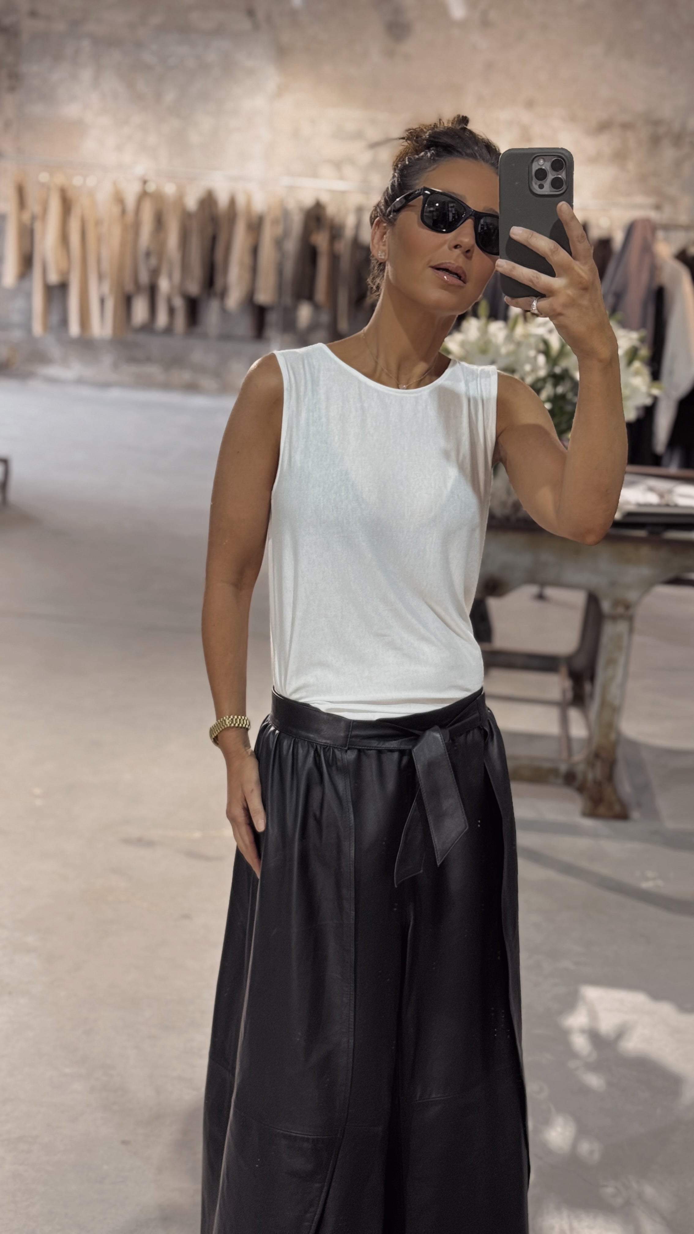 New vintage leather pants