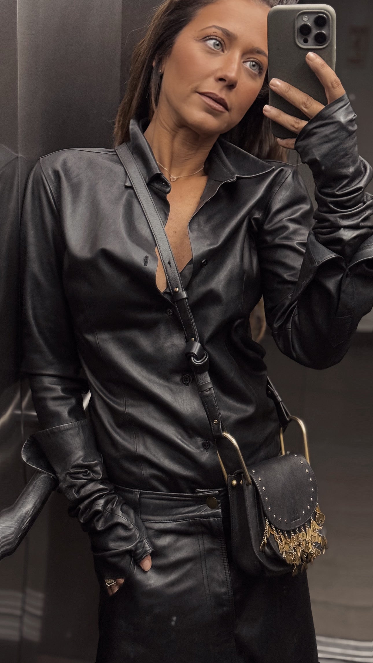 Jackei leather pants