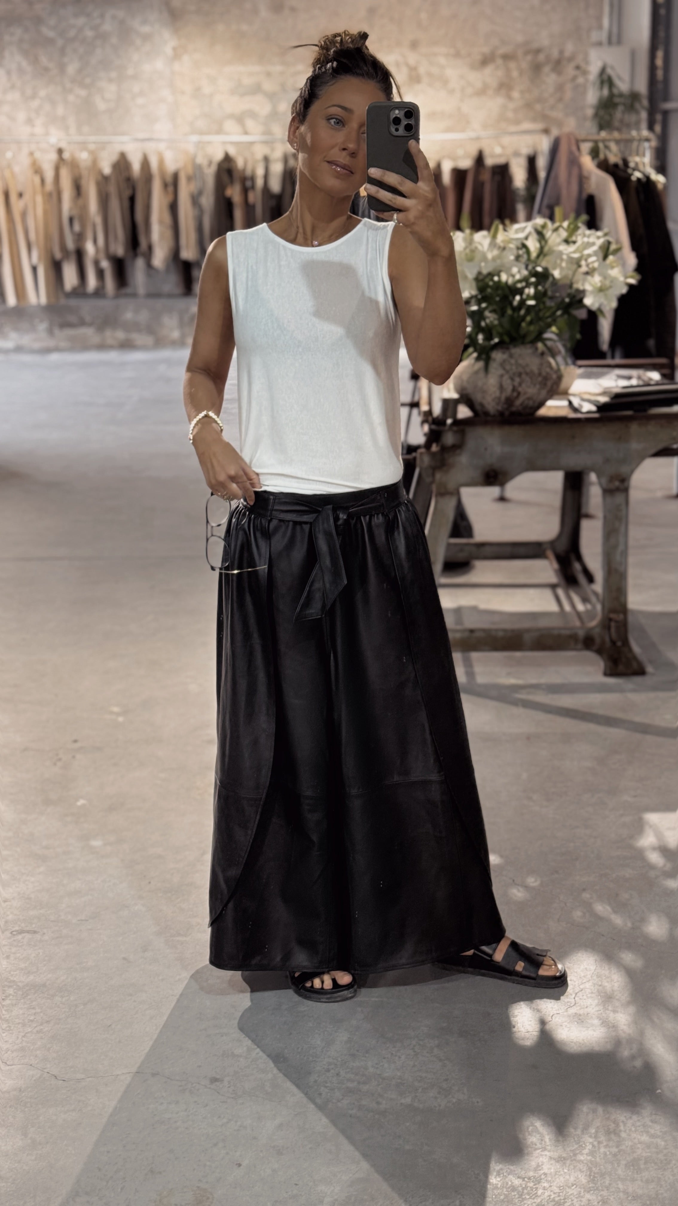 New vintage leather pants