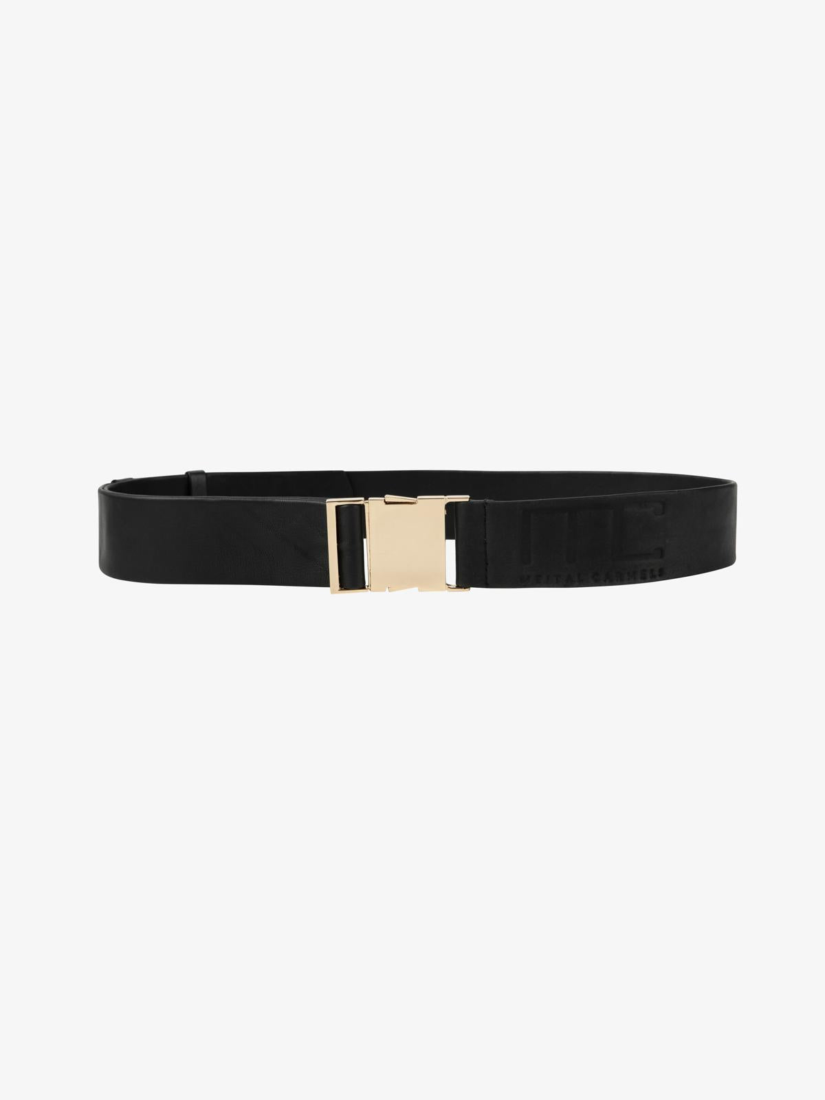 Robert rose gold leather belt