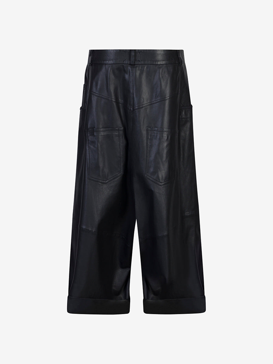 Billie leather Bermuda