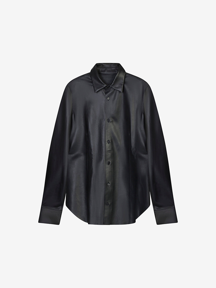 Roy leather shirt