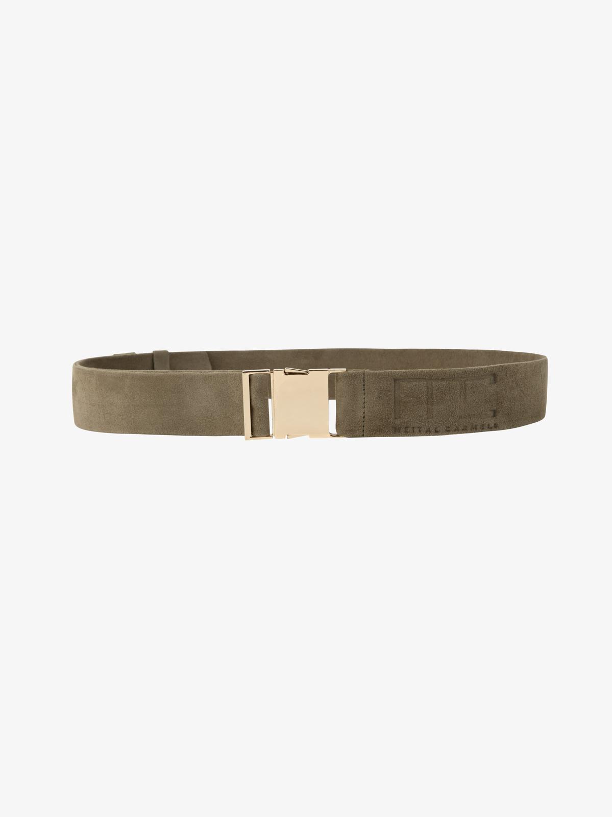 Robert rose gold leather belt