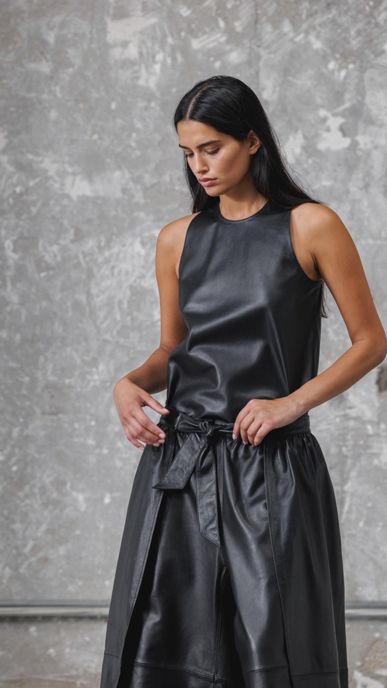 Joe leather top