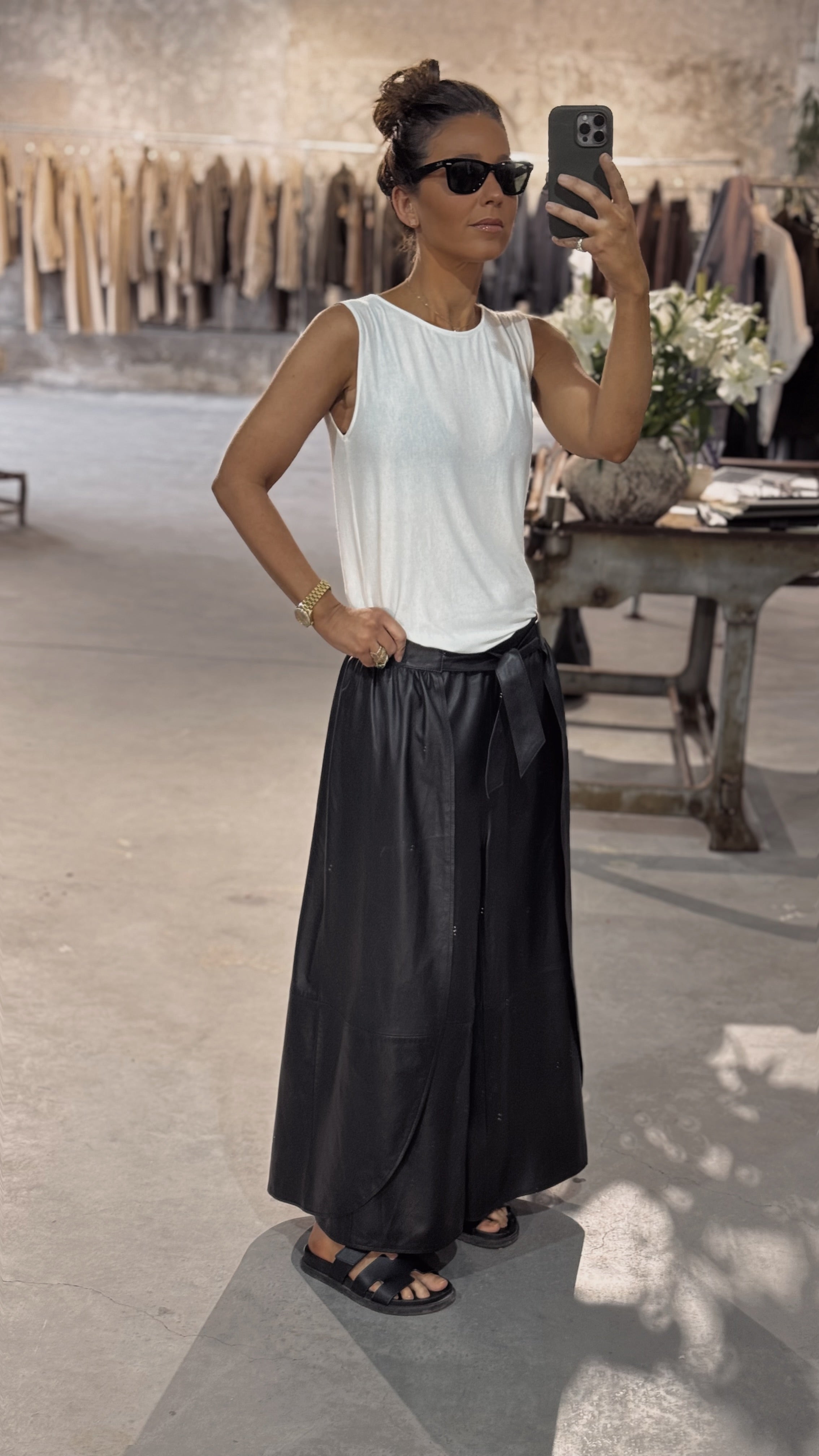 New vintage leather pants