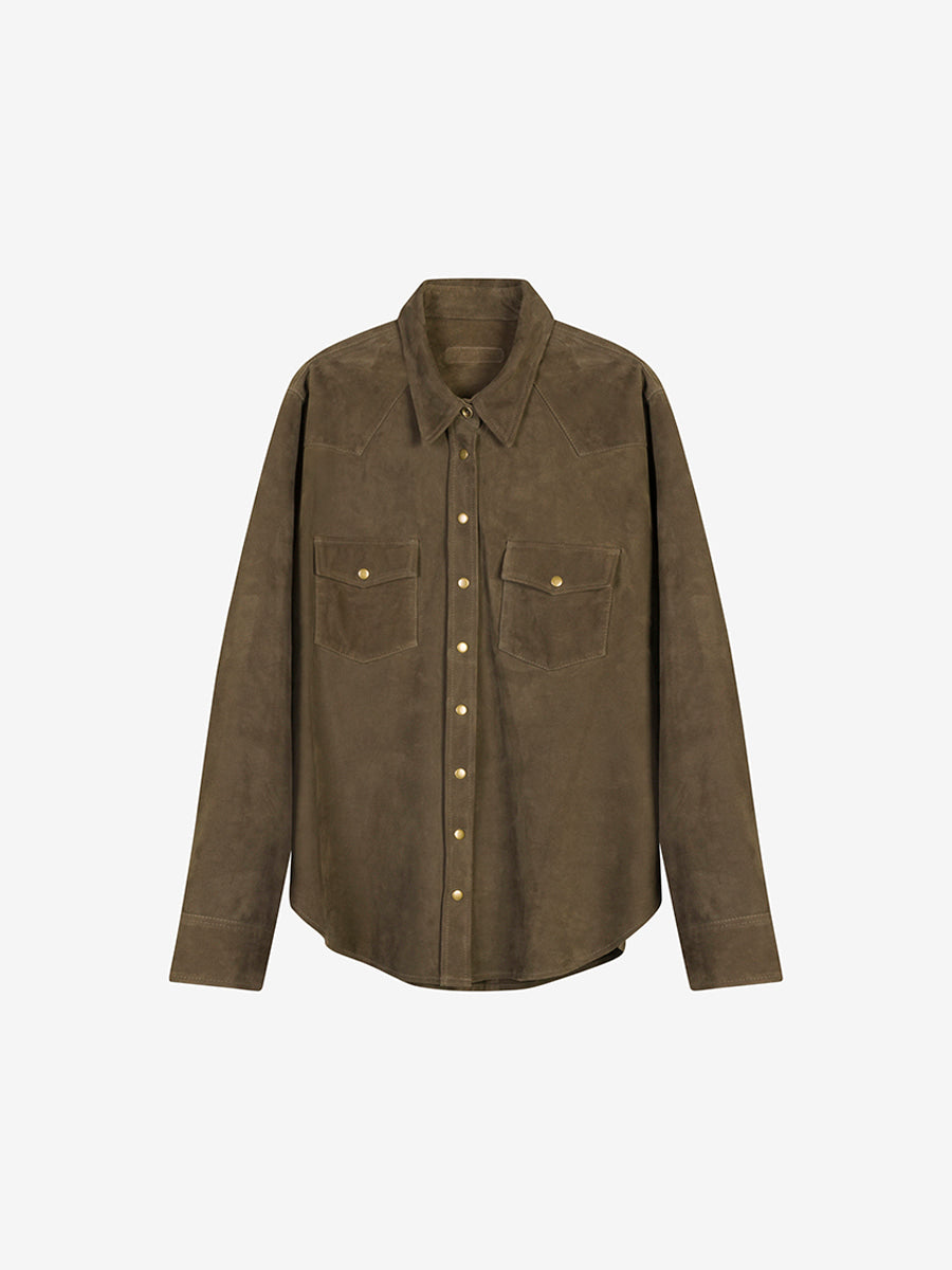 Bobbie suede shirt