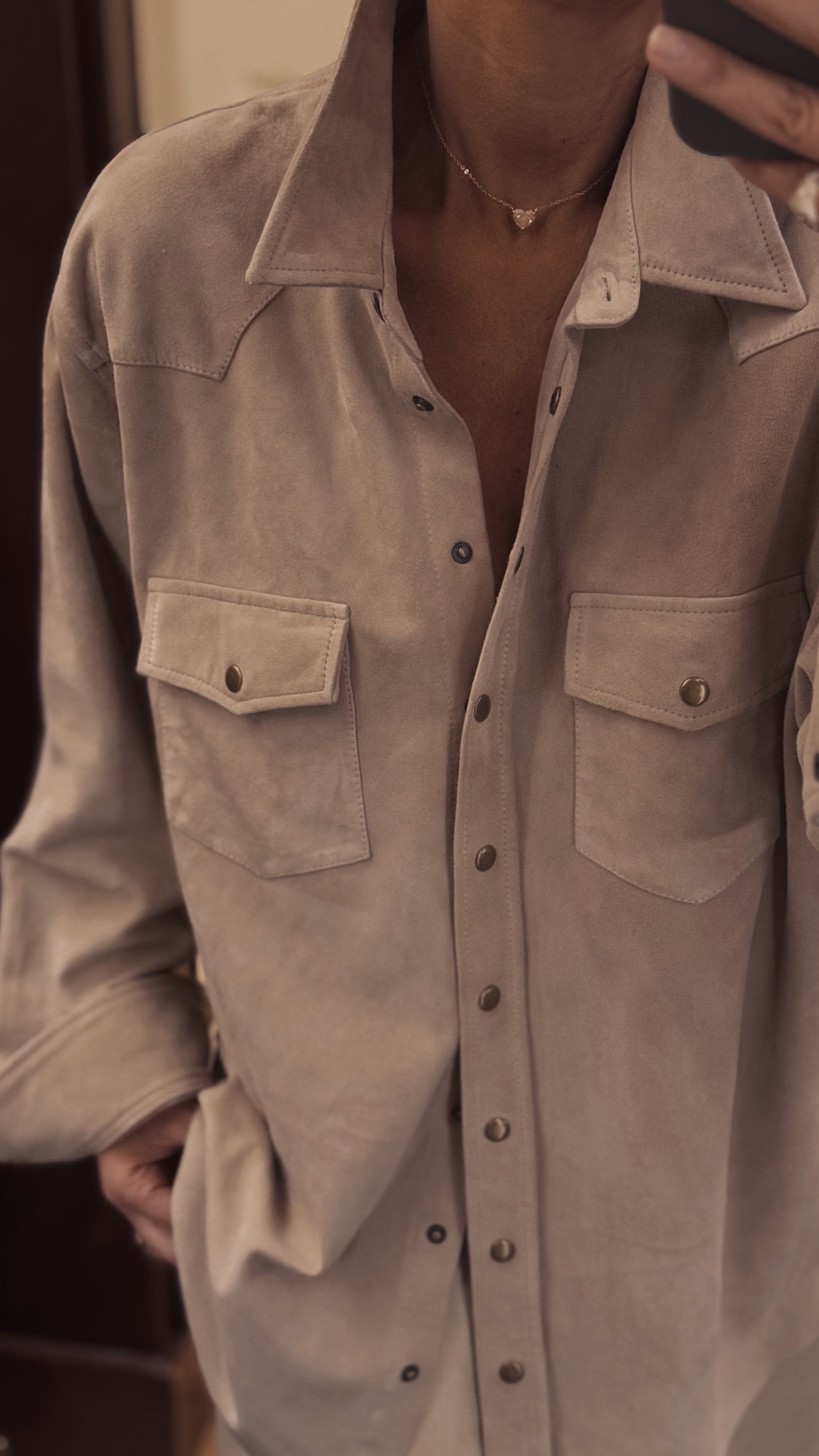 Bobbi suede shirt