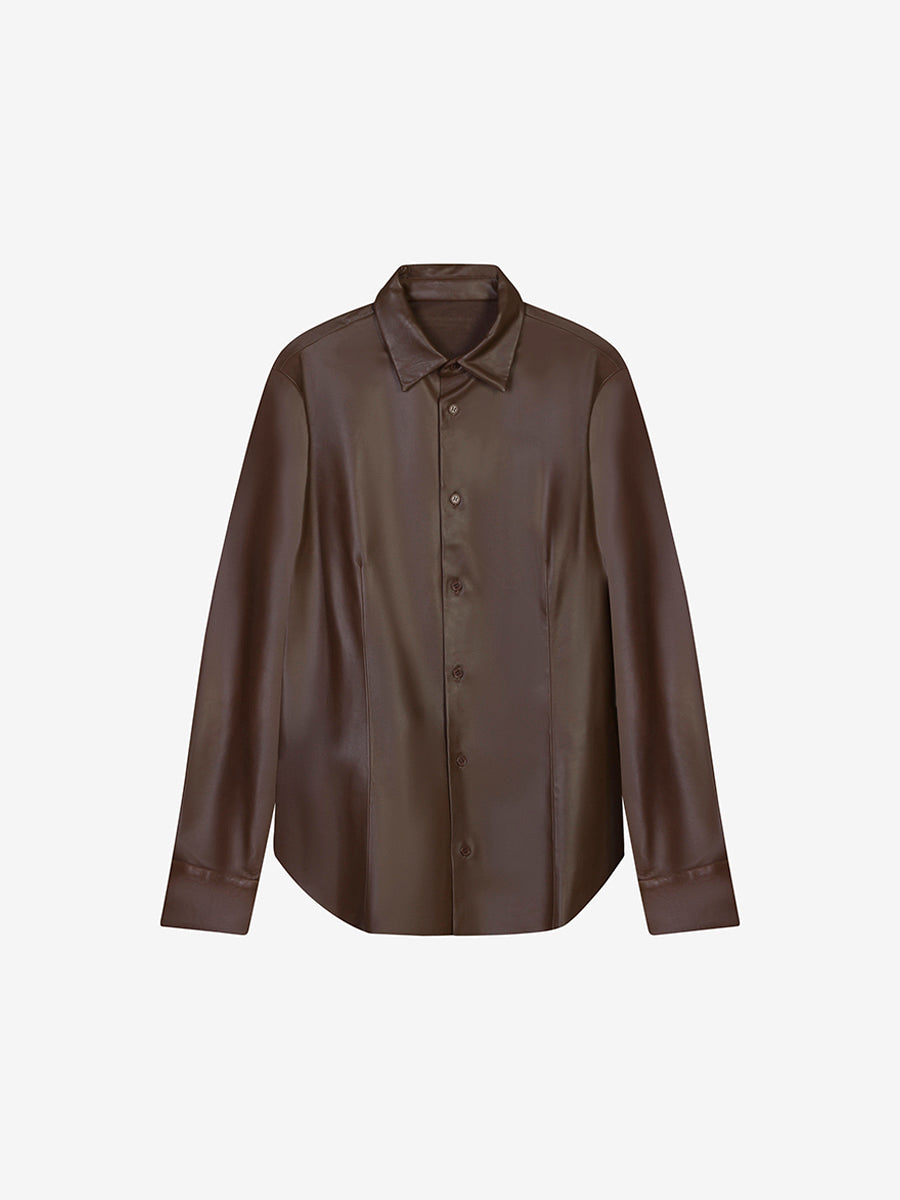 Roy leather shirt