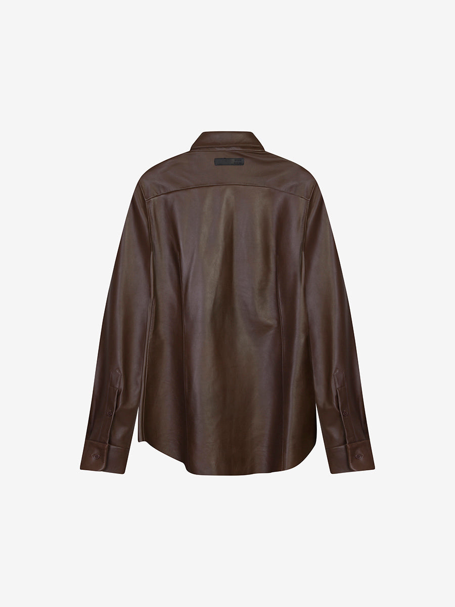 Roy leather shirt