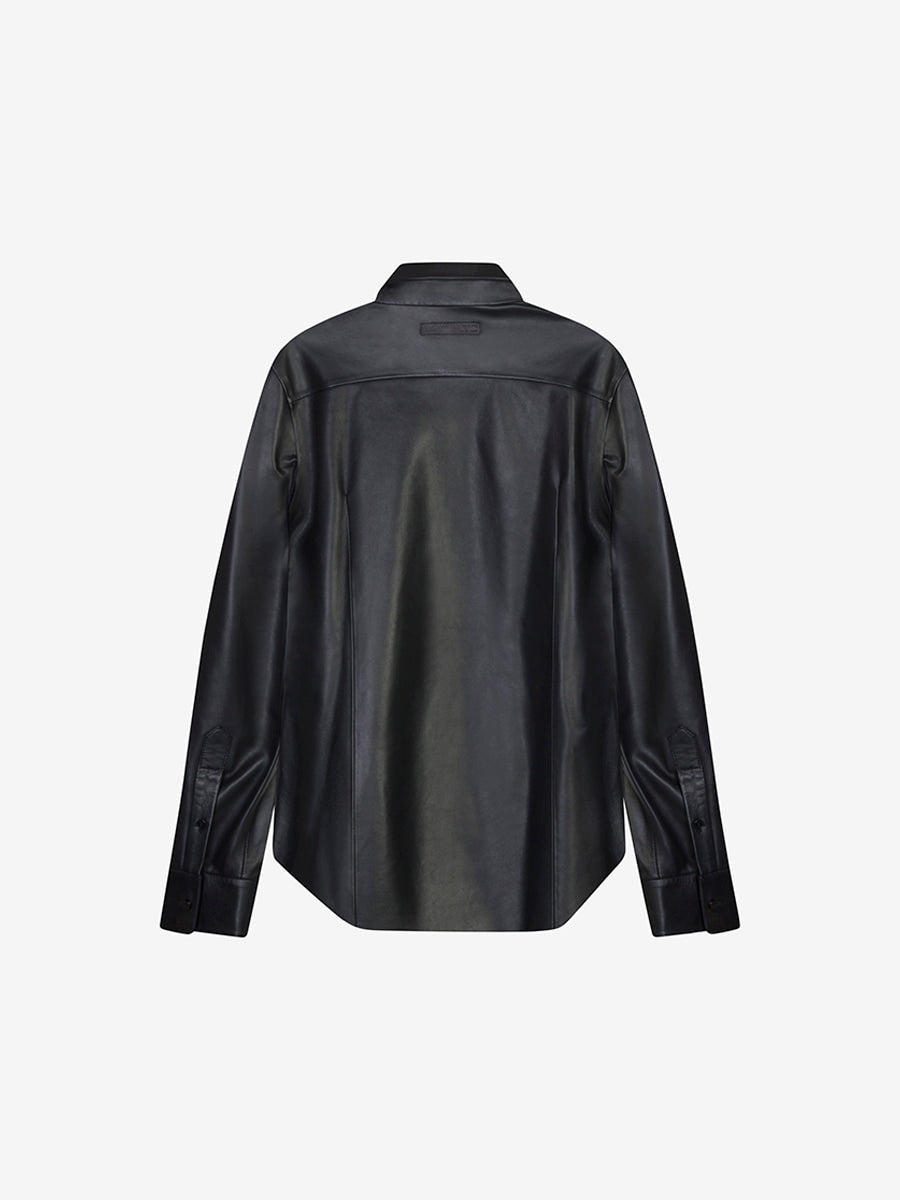 Roy leather shirt