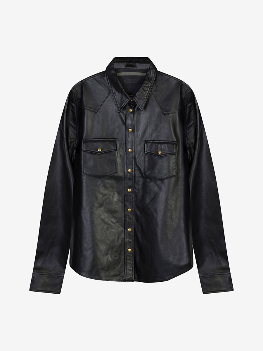 Bobbie leather shirt