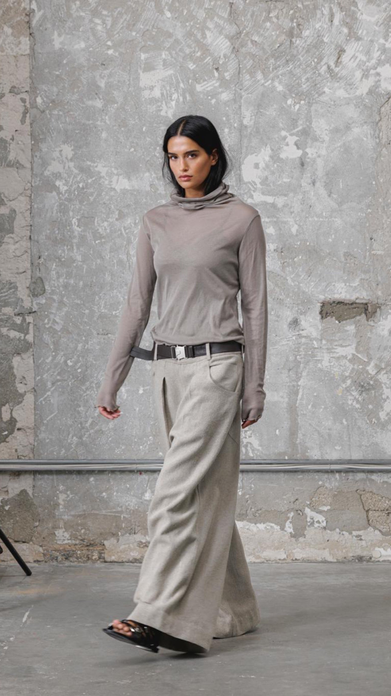 Natural linen pants