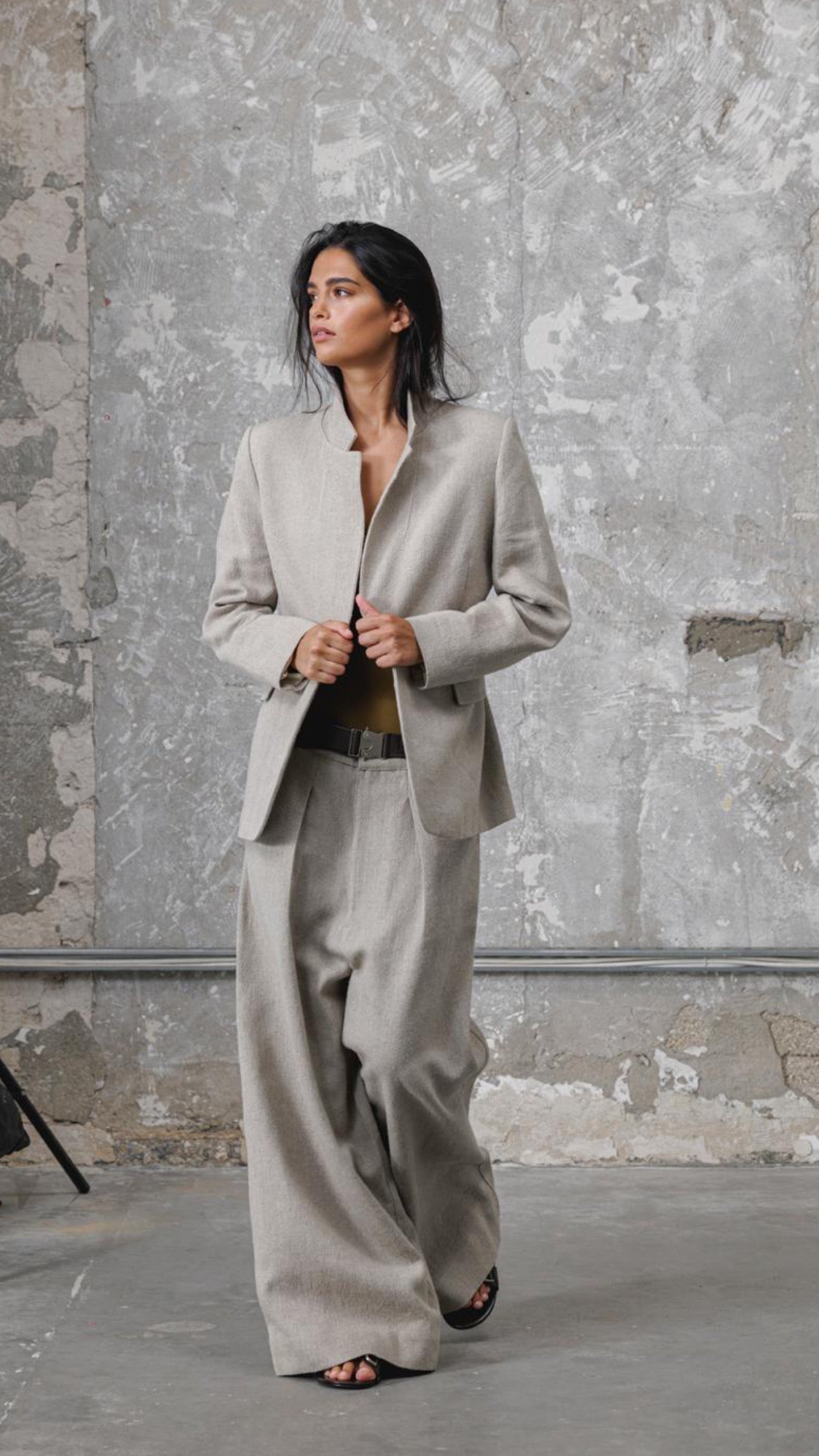 Natural linen jacket