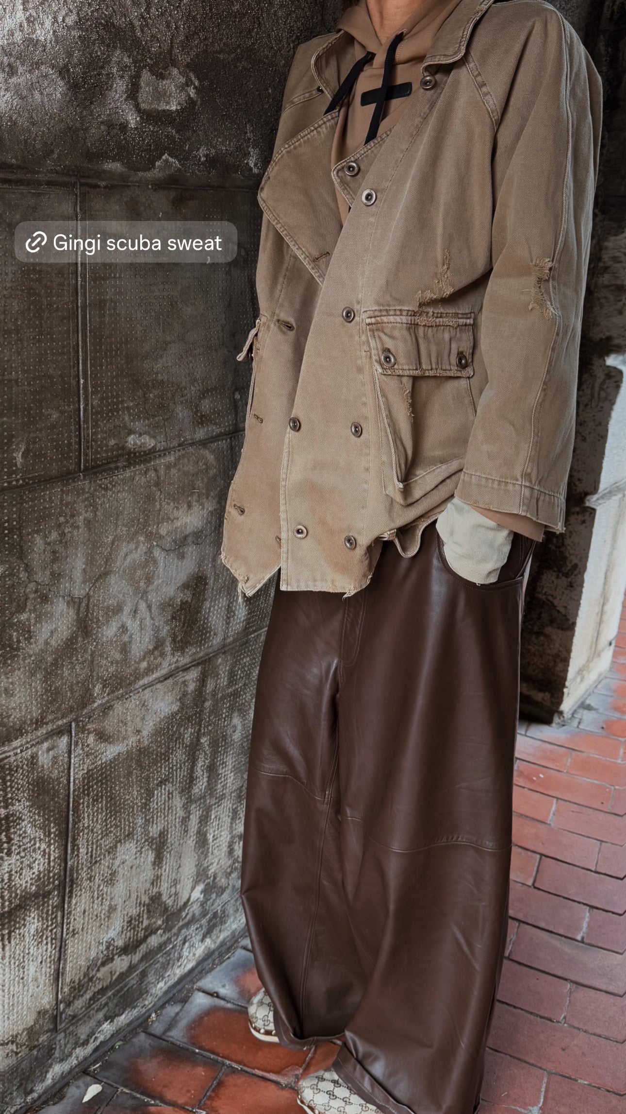 Jackei leather pants