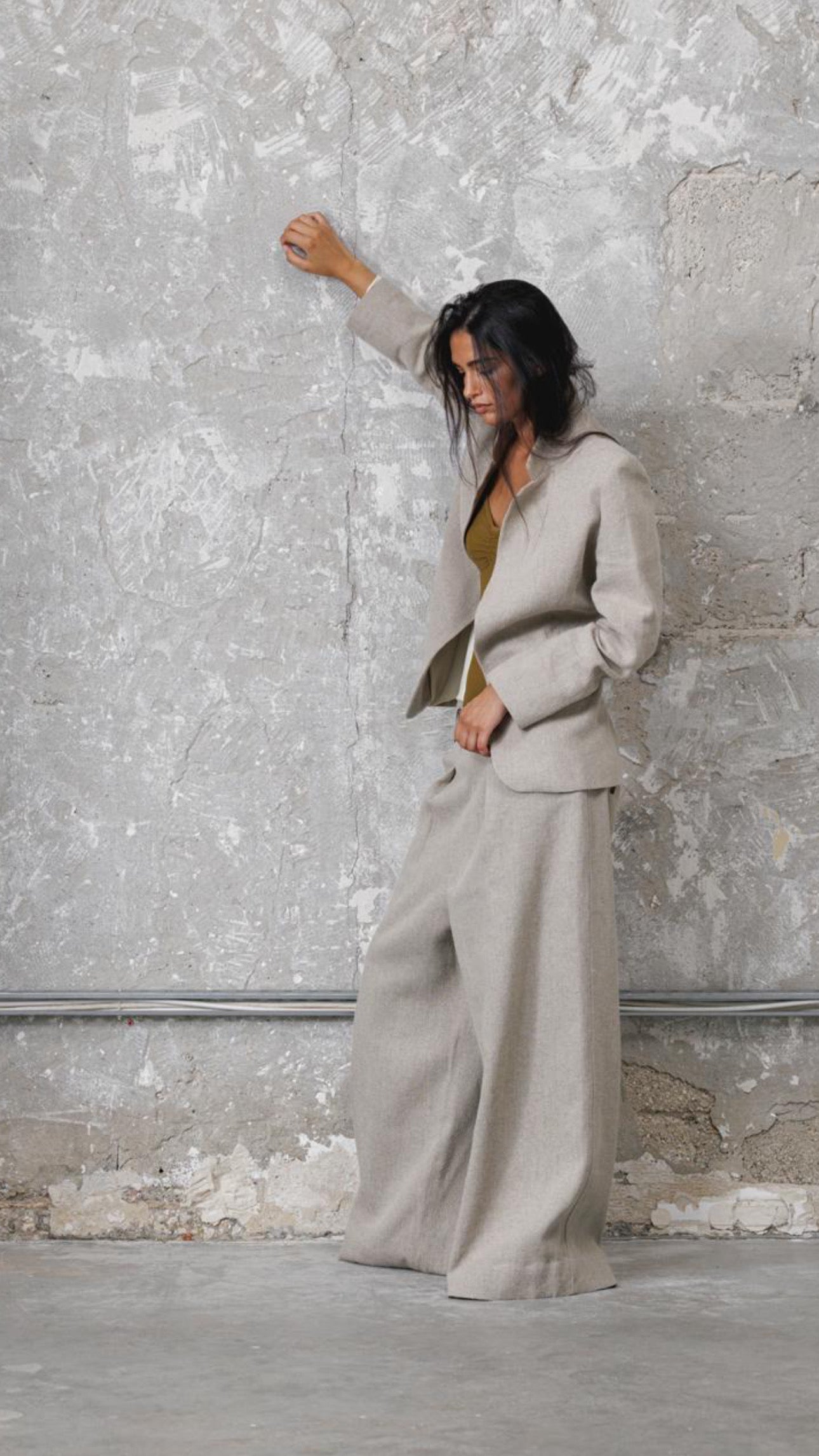 Natural linen jacket