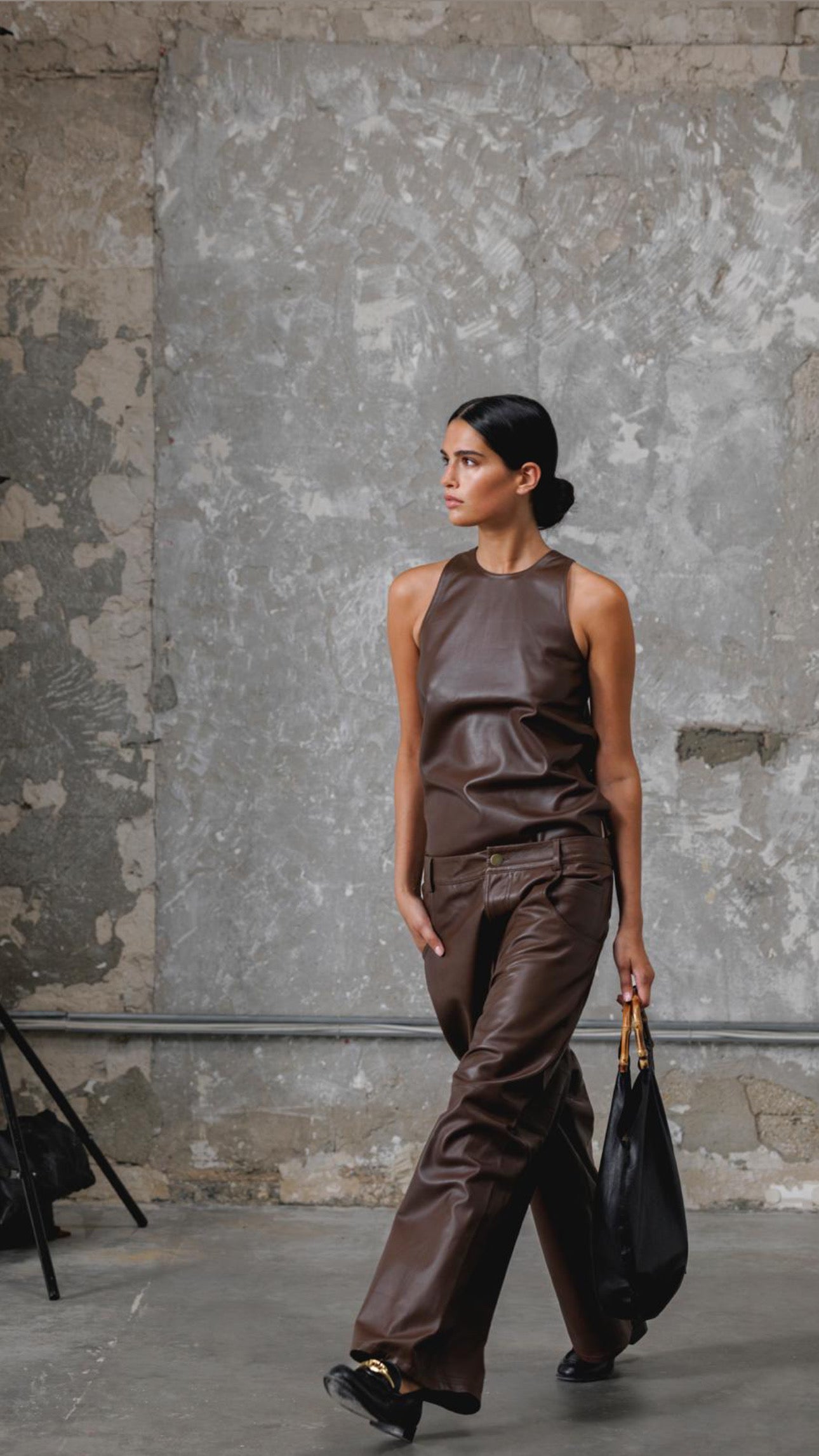 Joe leather top